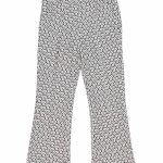 Pantaloni ragazza Pantaloni a trombetta, stampa fantasia optical all over, taschine laterali, allacciatura con cerniera e bottone. Made in Italy