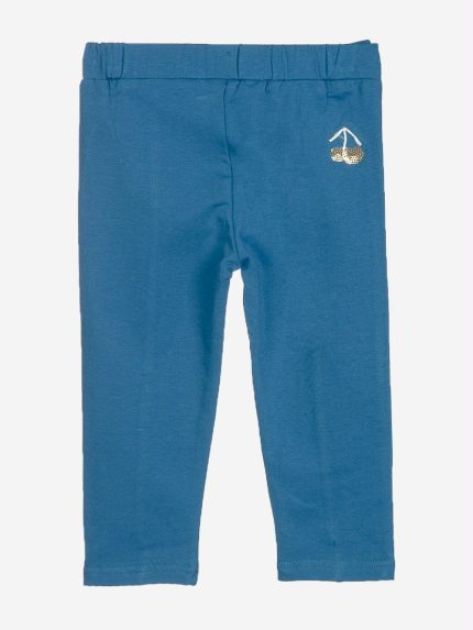 Pantaloni Retro Summer Pantalone in felpa, peso primaverile, con vita elasticizzata. Dettaglio fiocco ed effetto piegato in vita, decoro in paillettes sul retro.