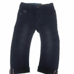 PANTALONI TAPERED FIT ZEGER RETOUR - Pantaloni in cotone elasticizzato modello 5 tasche, tapered fit, allacciatura con gancio, elastico interno. Taglie junior da 2 a 16 anni.