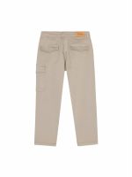Pantaloni twill ragazzo Ativo Kids Junior - pantaloni in twill di cotone stretch con tasconi, allacciatura con zip e bottoni, elastico interno