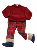 Papillon fantasia Papillon per neonato in tessuto fantasia scozzese. Made in Italy Easy Chic Baby