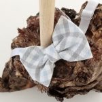 Papillon fantasia Papillon in cotone, fantasia quadretti azzurro/grigio. Made in Italy Easy Chic Baby