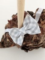 Papillon fantasia Papillon in cotone, fantasia quadretti azzurro/grigio. Made in Italy Easy Chic Baby