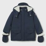 Parka con cappuccio bimbo Giaccone Invernale per Bimbo con Cappuccio e Manopole Rimovibili - Mayoral