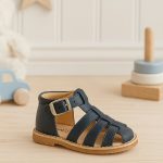 Sandaletto bimbo Binosmo Sandaletto primi passi Aster Binosmo – Scarpa estiva bimbo in ecopelle con suola naturale