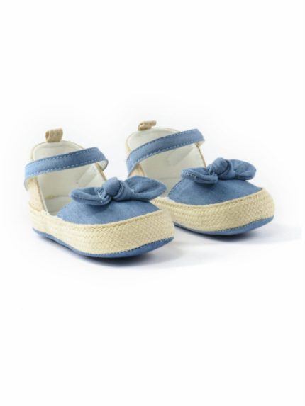 SCARPINE NEONATA DENIM MINIBANDA - Scarpina neonata in denim con cinturino.
