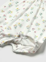 Set due Pagliaccetti neonata Set 2 Pagliaccetti Neonata Mayoral Newborn in Jersey Fantasia Fiorellini