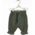 SET PANTALONI + LEGGINGS MAPERÒ - Set pantaloni in cotone/viscosa con coulisse e tascona applicata, motivo a striature + leggings.