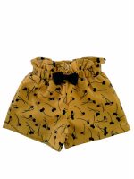 Shorts baby Autumn Shorts stampati con cintura elastica e fiocchetto in vita. Taglie 6/36 mesi.