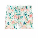 Shorts Cerimonia a Pois AtivoKids Pantaloncino corto da bimba con stampa fiorata all-over, fiocchetto in vita, elastico regolabile interno.