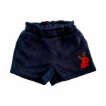 SHORTS CON CINTURA ELASTICA Shorts bimba con cintura elastica e ricamo.