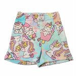 Shorts felpa bimba Unicorno Shorts in Felpa di Cotone con Stampa Unicorno - Mousse Kids Made in Italy Mousse Bambina Primavera/Estate