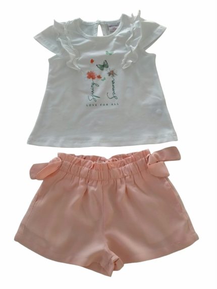 Shorts Fields Of Flowers Morbidissimi shorts in viscosa con cintura elastica, fiocchetti applicati in vita.