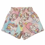 Shorts neonata Unicorno Pantaloncino Neonata Fantasia Unicorno - Comfort e Versatilità da Mousse Kids Made in Italy Mousse Bambina Primavera/Estate Unicorno