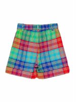 Shorts ragazza Shorts in tessuto multicolor misto lana, allacciatura con zip e due bottoni, cinta elasticizzata dietro. Made in Italy