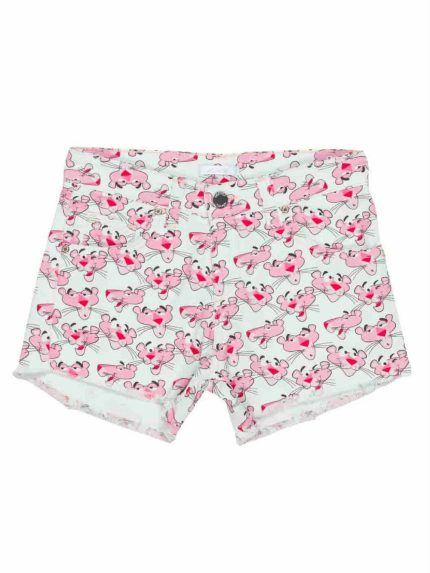 Shorts ragazza Shorts Fantasia "Pantera Rosa" Lù-Lù - Stile Unico per Bambine alla Moda Made in Italy Pantera Rosa
