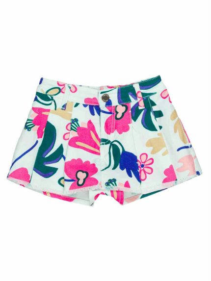 Shorts ragazza Gonna/Pantaloncino Fantasia Lù-Lù - Stile Sporty Chic per Ragazze alla Moda Made in Italy