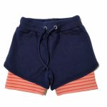 SHORTS SPORT Shorts di HANGAR93, modello doppiato pantaloncino+ciclista, in felpa di cotone elasticizzato.