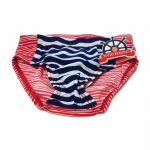 SLIP BABY RIGATO Slip mare baby di TUTTO PICCOLO, fantasia rigata rosso/blu con motivo timone. Taglie da 3 mesi a 4 anni.