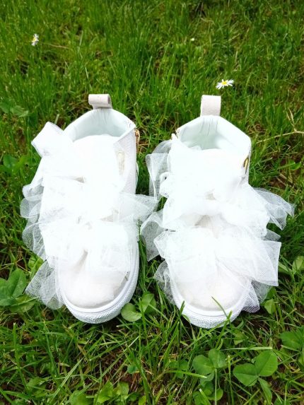 Sneakers alte Sneaker Alta in Tessuto Miss Grant - Stile Sportivo e Easy Chic con Fiocchi in Organza Made in Italy