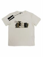 T.SHIRT 100% COTONE C/PATCH OVER-D: T.shirt a maniche corte, 100% cotone, patch motivo moto applicata. Taglie 4/16 anni.