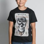 T.SHIRT COTONE M/CORTA CLEM DEELUXE - T.shirt, 100% cotone, girocollo a manica corta con stampa teschio. 100% rock.