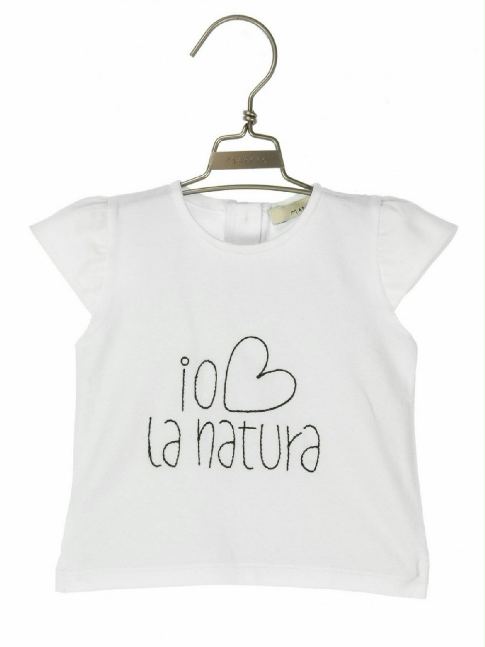 T.SHIRT COTONE RICAMO OLIVE M21208 00 T.SHIRT COTONE RICAMO OLIVE MAPERÒ - T.shirt in cotone a maniche corte, scritta ricamata.