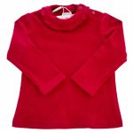 T.SHIRT FELPATA M/LUNGA T.shirt bimba felpata con piccola rouche allo scollo.