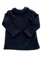 T.SHIRT FELPATA M/LUNGA T.shirt bimba felpata con piccola rouche allo scollo.