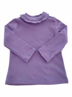 T.SHIRT FELPATA M/LUNGA T.shirt bimba felpata con piccola rouche allo scollo.