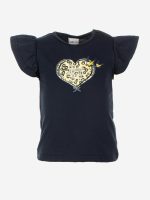 T.shirt m/c Spring Breeze Ativo Kids T.shirt stampata in jersey di cotone per bambina con maniche corte a volant. Best Seller