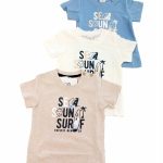 T.SHIRT M/CORTA PACIFIC BEACH ATIVO KIDS - T.shirt baby in cotone elasticizzato a manica corta, stampa PACIFIC BEACH. Taglie 6/36 mesi.