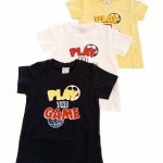 T.SHIRT M/CORTA PLAY THE GAME ATIVO KIDS - T.shirt stampata a manica corta. Taglie 12/36 mesi. Ultime Taglie