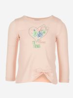 T.shirt m/l Cerimonia a Pois Ativo Kids T.shirt baby stampa cuore in cotone elasticizzato, maniche lunghe con fiocco applicato al fondo.