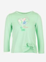 T.shirt m/l Cerimonia a Pois Ativo Kids T.shirt baby stampa cuore in cotone elasticizzato, maniche lunghe con fiocco applicato al fondo.