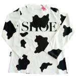 T.shirt m/lunga bambina T.shirt girocollo a manica lunga per bambina, stampa COW all over.