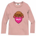 T.shirt m/lunga bimba Arthur T.shirt Manica Lunga Bambina in Cotone con Stampa Barboncino Arthur - Mousse Kids Mousse bambina AI24 Arthur