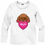 T.shirt m/lunga bimba Arthur T.shirt Manica Lunga Bambina in Cotone con Stampa Barboncino Arthur - Mousse Kids Mousse bambina AI24 Arthur