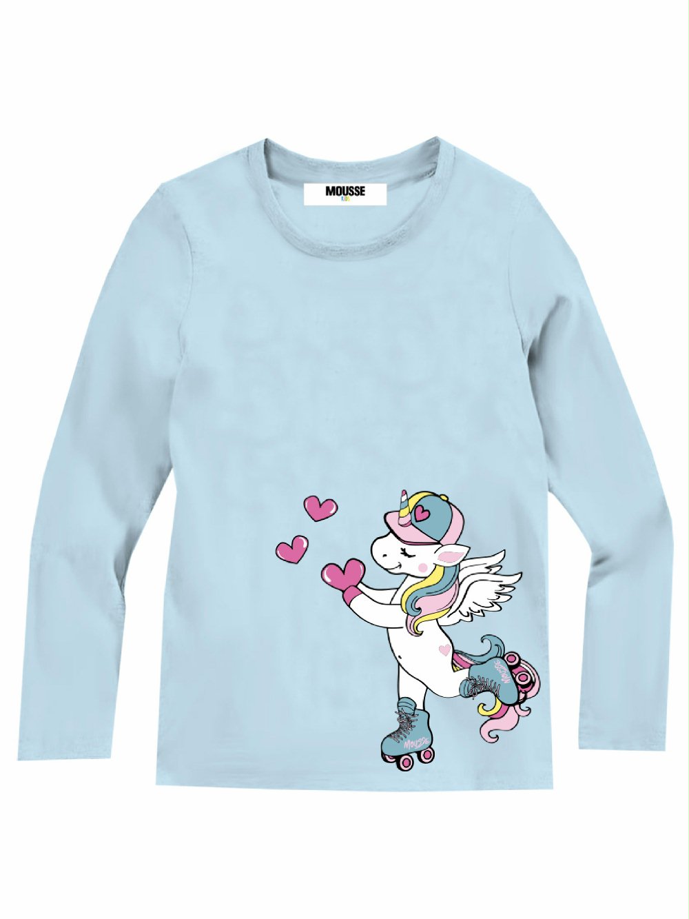 T.shirt m/lunga bimba Unicorno HKTL361A1 Mousse bambina AI24 Unicorno 00 T.shirt m/lunga bimba Unicorno T.shirt Manica Lunga Bambina Stampa Unicorno - Look da Fiaba - Mousse Kids Mousse bambina AI24 Unicorno