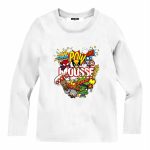 T.shirt m/lunga bimbo Superfriends T.shirt Bambino Manica Lunga 100% Cotone con Stampa Superfriend - Made in Italy Superfriends