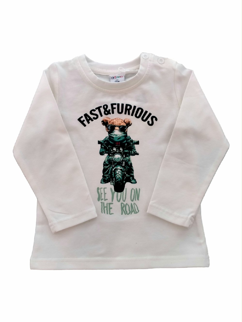 T.SHIRT M/LUNGA FAST&FURIOUS YF1187 00 T.SHIRT M/LUNGA FAST&FURIOUS T.shirt in cotone a manica lunga, stampa FAST&FURIOUS.
