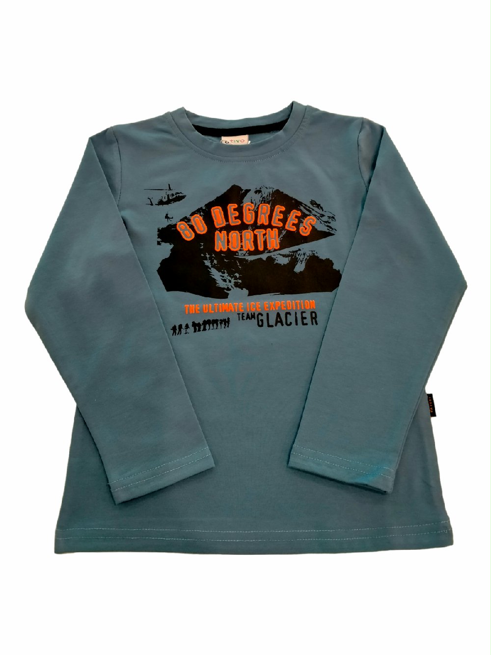 T.SHIRT M/LUNGA GHIACCIAIO YF1232 00 T.SHIRT M/LUNGA GHIACCIAIO T.shirt cotone a manica lunga, stampa GHIACCIAIO.