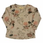 T.SHIRT M/LUNGA GITTY TUMBLE 'N DRY - T.shirt di cotone baby a manica lunga, fantasia flora/fauna.