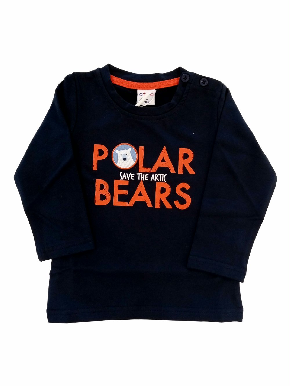 T.SHIRT M/LUNGA POLAR BEARS YF1195 00 T.SHIRT M/LUNGA POLAR BEARS T.shirt baby in cotone a manica lunga, stampa POLAR BEARS.