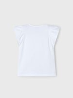 T-shirt manica corta bambina. T-shirt Bambina Mayoral - Stile Romantico con Fiore In Rilievo