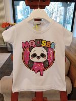 T.shirt manica corta bimba Panda T.shirt a manica corta in cotone - stampa Panda. Made in Italy Mousse Bambina Primavera/Estate Panda