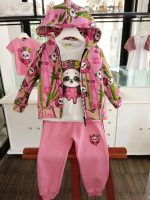 T.shirt manica corta bimba Panda T.shirt a manica corta in cotone - stampa Panda. Made in Italy Mousse Bambina Primavera/Estate Panda