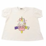 T.shirt manica corta bimba Unicorno T.shirt Bambina Manica Corta con Stampa Unicorno - Mousse Kids Made in Italy Mousse Bambina Primavera/Estate