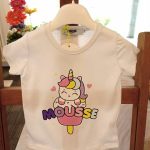 T.shirt manica corta bimba Unicorno T.shirt Bambina con Stampa Unicorno - Stile e Magia Made in Italy. Made in Italy Mousse Bambina Primavera/Estate Unicorno