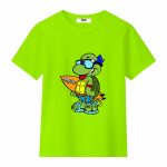 T-shirt manica corta bimbo Ninjasurf T-shirt Bambino in 100% Cotone - Stampa Ninjasurf - Comoda e Divertente